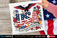 SA Floral Sublimation PNG, usa floral png, america flowers Product Image 2