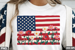 Sublimation Print Design: USA Patriotic Flag with Faces PNG Product Image 2