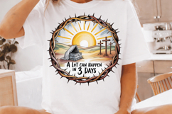 Custom Sublimation Mug Design with Deer and Sun Embroidery Product Image 2