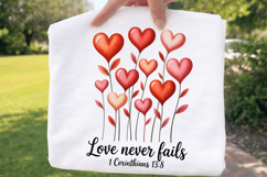 Love Hearts Sublimation Design for T-Shirt - High Quality 30 Product Image 1