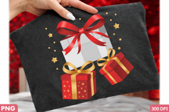 Holiday Gift Boxes Sublimation PNG Design for DIY Crafts Product Image 1