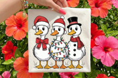 Cute Christmas Ducks Trio Illustration | Festive Holiday Product Image 3