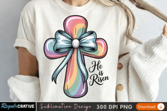Happy Easter Sublimation PNG Design for T-Shirt Printing Product Image 1