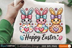 Vibrant Floral Cross Sublimation Design for T-Shirt Printing Product Image 1