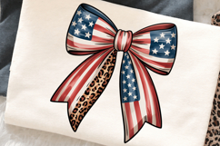 Sublimation Print Design: Patriotic Bow Tie Pattern T-Shirt Product Image 2