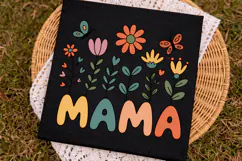 Vibrant Floral Mama Floral PNG Design Sublimation PNG Design Product Image 3