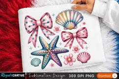 Colorful Marine Life Sublimation PNG Design for T-Shirt Product Image 1