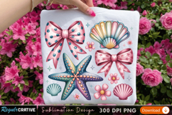Colorful Marine Life Sublimation PNG Design for T-Shirt Product Image 2