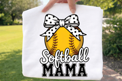 Softball Mama Sublimation PNG Design for DIY Crafts PNG Product Image 3