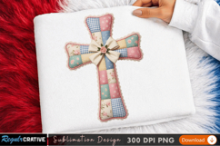 Patchwork Cross Sublimation Design for T-Shirt Print Product Image 1