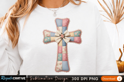 Patchwork Cross Sublimation Design for T-Shirt Print Product Image 2