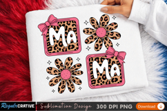 Sublimation Printable PNG Design - Floral Monogram mama png Product Image 1