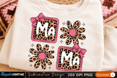 Sublimation Printable PNG Design - Floral Monogram mama png Product Image 2
