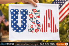 USA Flag-Inspired Sublimation PNG Design T-Shirt Printing Product Image 2