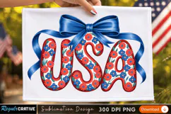 USA-Themed Sublimation PNG Design for T-Shirt Printing Product Image 1