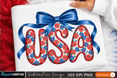 USA-Themed Sublimation PNG Design for T-Shirt Printing Product Image 3