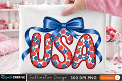 USA-Themed Sublimation PNG Design for T-Shirt Printing Product Image 2