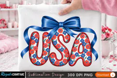 USA-Themed Sublimation PNG Design for T-Shirt Printing Product Image 2