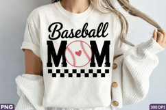 Baseball Mom Sublimation and Print Design - DIY Craft PNG Product Image 1