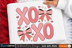 Cute XOX Crossed Hearts Sublimation PNG Design for T-Shirt Product Image 3