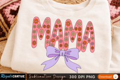 MAMA Sublimation PNG Design for T-Shirt Print - High Quality Product Image 1