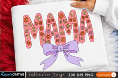 MAMA Sublimation PNG Design for T-Shirt Print - High Quality Product Image 2