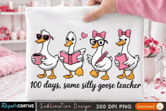 Teacher Goose PNG Design Sublimation PNG Design,Goose PNG Product Image 3