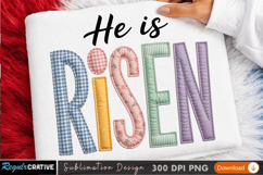 He Is Risen Sublimation PNG Design for T-Shirt Printing Product Image 2