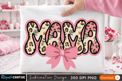 Cute 'Mama' Sublimation Design for T-Shirts - Printable PNG Product Image 3