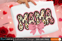 Cute 'Mama' Sublimation Design for T-Shirts - Printable PNG Product Image 1