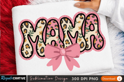 Cute 'Mama' Sublimation Design for T-Shirts - Printable PNG Product Image 2