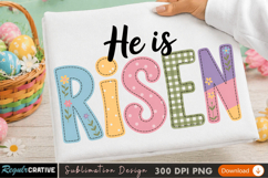 He Is Risen - Sublimation PNG Design for T-Shirt Printing Product Image 1