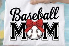 Baseball Mom Sublimation &amp; Printable PNG Design Product Image 2