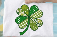 Four leaf clover sweatshirt, lucky clover shirt, St. Patrick Product Image 3