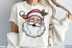 Santa Claus shirt, Christmas Santa tee, festive holiday png Product Image 2