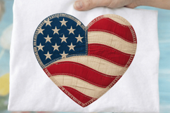 American Flag Heart Sublimation PNG Design,American flag PNG Product Image 2