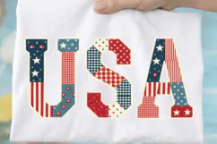 USA Flag Text Sublimation PNG Design for T-Shirt Printing Product Image 4