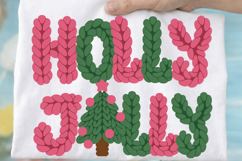 Holly Jolly Sublimation PNG Design for T-Shirt and Laser Product Image 3