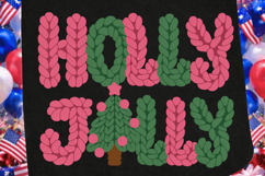 Holly Jolly Sublimation PNG Design for T-Shirt and Laser Product Image 2