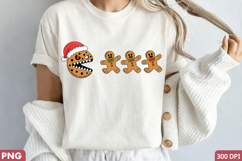Santa Hat Gingerbread Men Sublimation &amp; Laser Cut Design Product Image 1