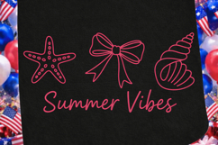 Summer Vibes Sublimation PNG Design for T-Shirt and Laser Product Image 3