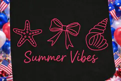 Summer Vibes Sublimation PNG Design for T-Shirt and Laser Product Image 3