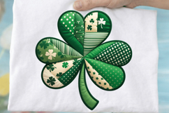 St. Patrick's Day Four-Leaf Clover Sublimation PNG Design Product Image 3