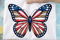 American Flag Butterfly Sublimation PNG Design for T-Shirt Product Image 2