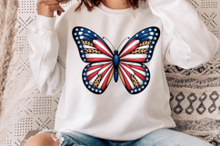 American Flag Butterfly Sublimation PNG Design for T-Shirt Product Image 3