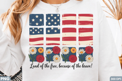 Sublimation Print Design: Patriotic American Flag &amp; Superher Product Image 2