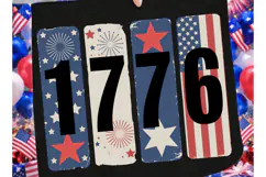 1776 Patriotic Sublimation PNG Design for T-Shirt Printing Product Image 1