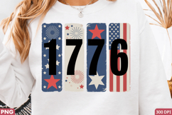 1776 Patriotic Sublimation PNG Design for T-Shirt Printing Product Image 2