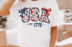 USA Flag Sublimation PNG Design for T-Shirt Printing Design Product Image 3