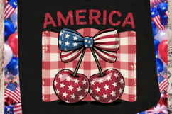 Sublimation Printable PNG Design: Patriotic Red, White Product Image 1